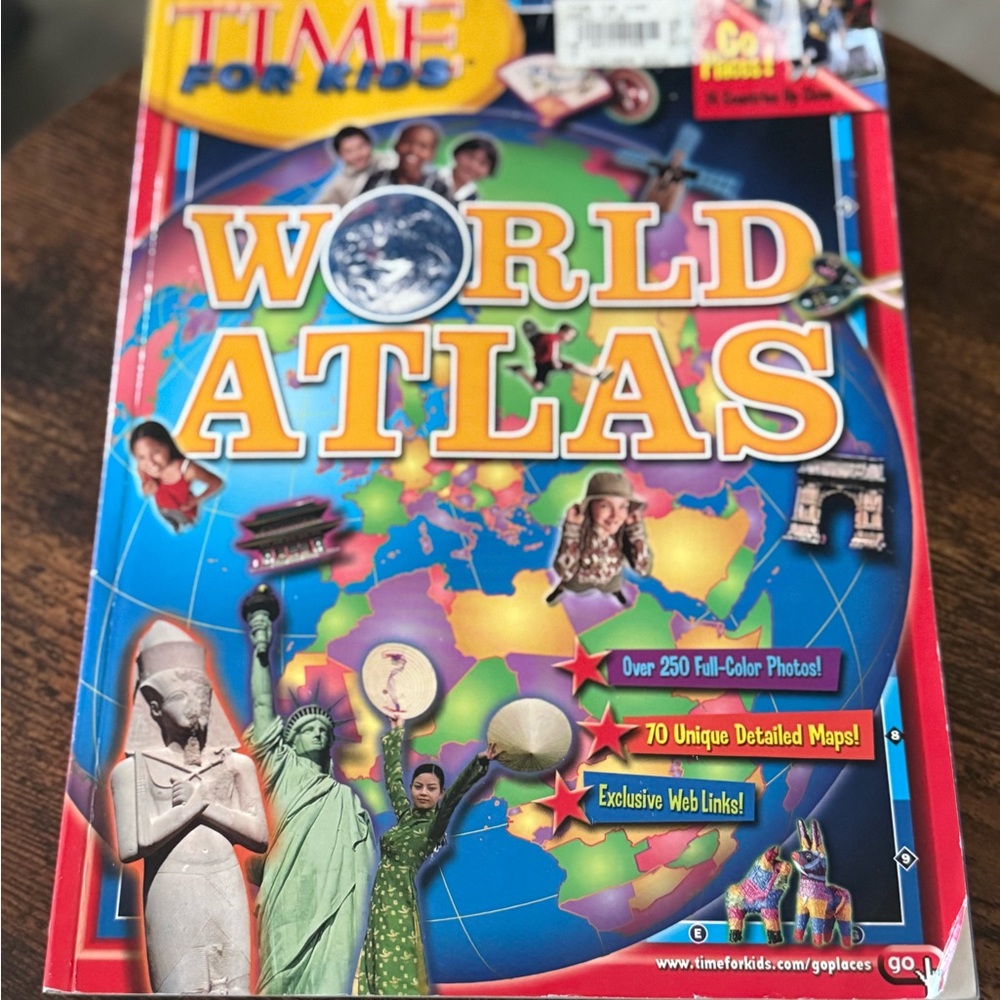 TIME World Atlas - Colorful Educational Book